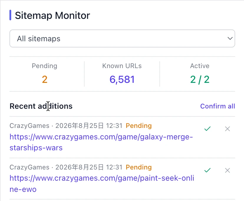 sitemap 插件截图