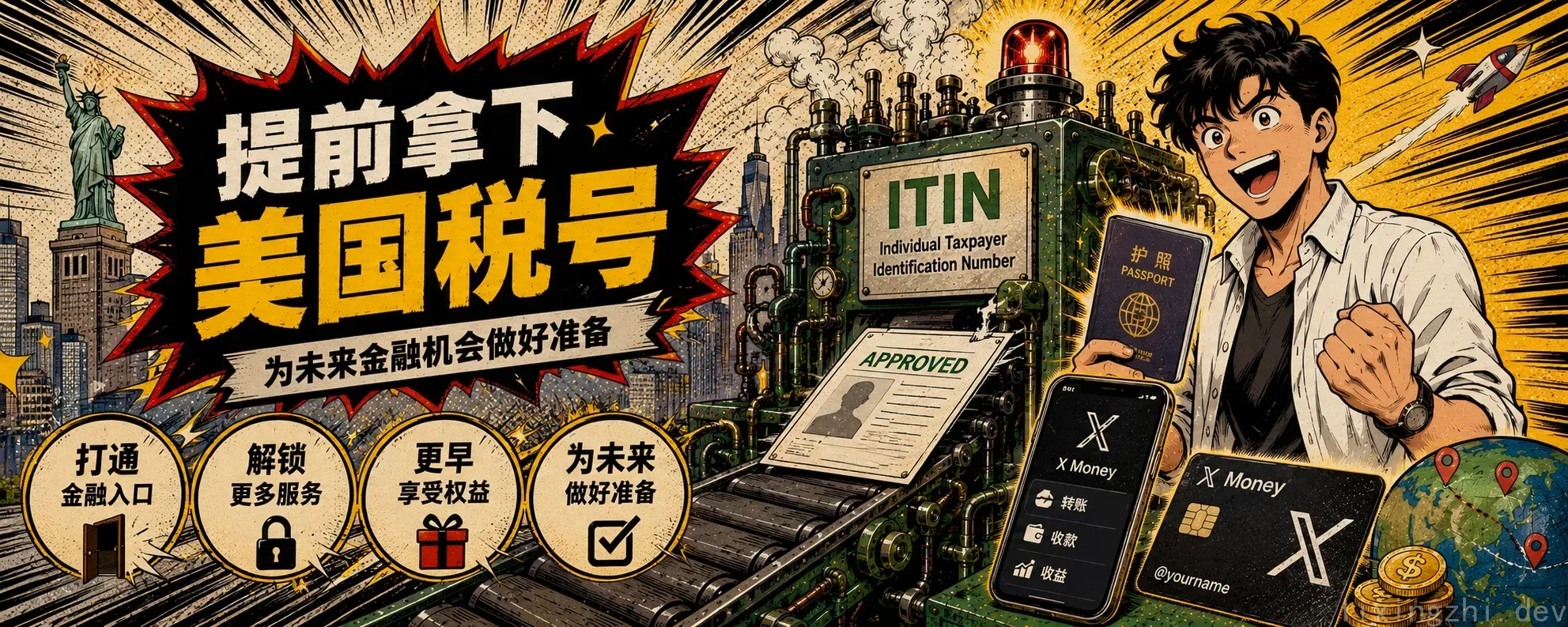 X-Money 还没用上，我先花 718 元申请了一个 ITIN（美国税号）