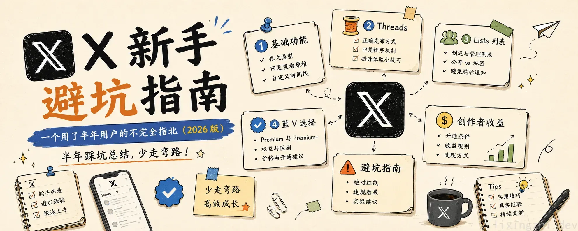 𝕏 新手避坑指南：一个用了半年用户的不完全指北