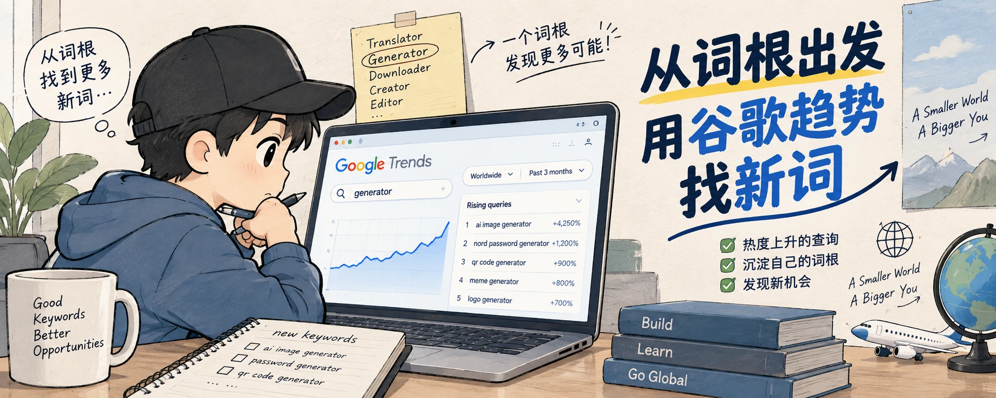 先把找词这件事做起来：从词根出发，用谷歌趋势找新词